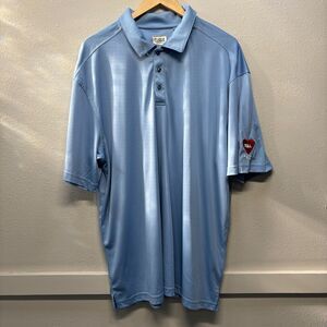 Clique Men's Blue Athletic Collared Polo Shirt Men's XXL